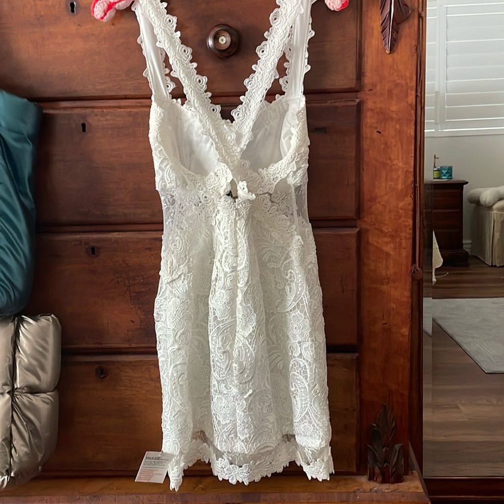 White lace dress